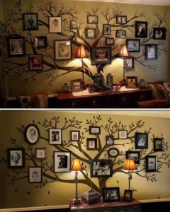 family tree, wall, decal, wall decal, photos, pictures