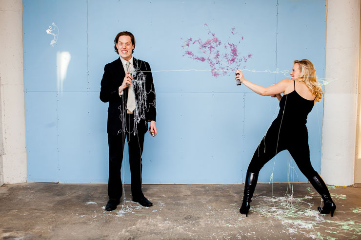 engagement photos, silly